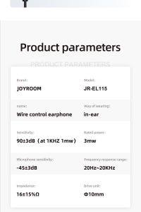 هندزفری جوی روم مدل JR-EL115    - Image 8