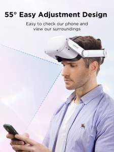 سربند قابل تنظیم برای Oculus Quest 2 (اوکولوس) جوی روم مدل JR-QS1 - Image 4