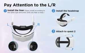 سربند قابل تنظیم برای Oculus Quest 2 (اوکولوس) جوی روم مدل JR-QS1 - Image 9