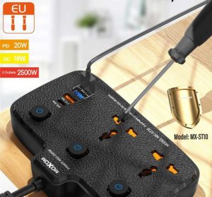 چند راهی برق و شارژر موکسوم مدل MX-ST10 - Image 9