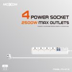 چند راهی برق و شارژر موکسوم مدل MX-ST16 با طول دو و سه متر - Image 9