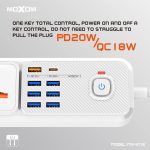 چند راهی برق و شارژر موکسوم مدل MX-ST16 با طول دو و سه متر - Image 6
