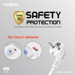 چند راهی برق و شارژر موکسوم مدل MX-ST16 با طول دو و سه متر - Image 7