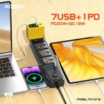 چند راهی برق و شارژر موکسوم مدل MX-ST16 با طول دو و سه متر - Image 8