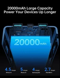 شارژر همراه جوی روم مدل Series JR-QP195 با ظرفیت 20000 میلی آمپر ساعت - Image 9