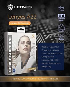 هندزفری بلوتوثی- مگنتی Lenyes مدل A22 - Image 7