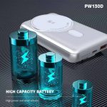پاوربانک وایرلس 10000 مگ سیف LENYESمدل PW130D دارای استند - Image 6