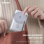 پاوربانک وایرلس 10000 مگ سیف LENYESمدل PW130D دارای استند - Image 5