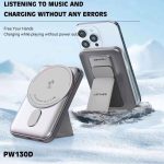 پاوربانک وایرلس 10000 مگ سیف LENYESمدل PW130D دارای استند - Image 3