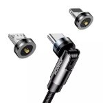 کابل مگنتی سه سر لایتنینگ، میکرو، تایپ سی جوی روم مدل S-1224X2 - Image 2