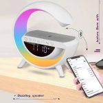 اسپیکر و چراغ شب خواب RGB و ساعت دیجتال و شارژر وایرلس موبایل BT-3401 - Image 3