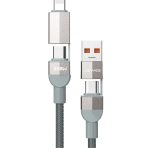 کابل 4in1 شارژ سریع و انتقال داده USB-A -Type-C به Type-C–Lightning لنییس مدل LC543