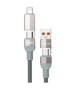 کابل 4in1 شارژ سریع و انتقال داده USB-A -Type-C به Type-C–Lightning لنییس مدل LC543