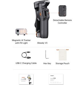 گیمبال حرفه ای همراه با لرزش گیر مدل Hohem iSteady V3 - Image 5