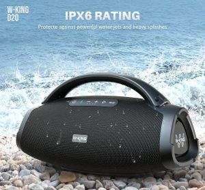اسپیکر‌ بلوتوثی قابل حمل W-king مدل D20 همراه با میکروفون - Image 4