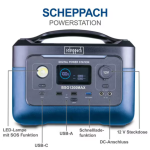 پاور استیشن scheppach (شپخ) با توان 600 وات مدل BSG1200MAX - Image 3