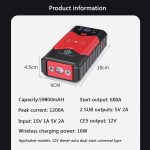پاوربانک و کمپرسور باد و جامپ استارتر 16000 میلی آمپر Car Jump Starter S700 - Image 4