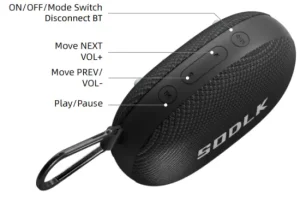 اسپیکر بلوتوثی بی‌سیم SODLK مدل TX7 - Image 9