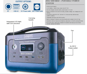 پاور استیشن scheppach (شپخ) با توان 600 وات مدل BSG1200MAX - Image 4